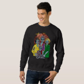 Sweatshirt Halloween des Gouls d'or (Devant entier)