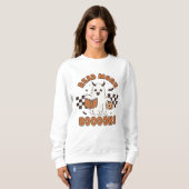 Sweatshirt Halloween Doodles Ghost Books Amateurs (Devant entier)