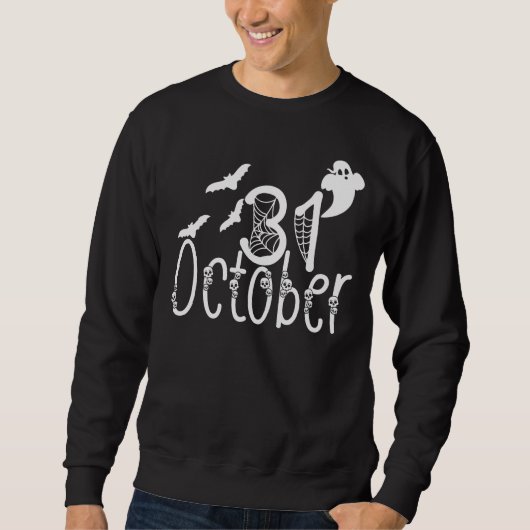 Sweatshirt Halloween effrayant 31 octobre (Devant)