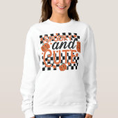 Sweatshirt Halloween éffrayant et Vintage (Devant)