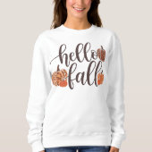 Sweatshirt Halloween femmes Citrouilles Leopard Graphisme (Devant)