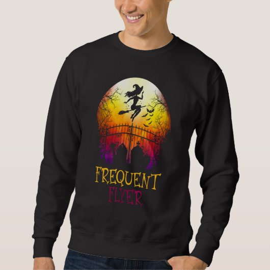 Sweatshirt Halloween Frequent Flyer In The Cemetery Lazy Cost (Devant)