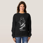 Sweatshirt Halloween Fun Meets Skateboard Passion in Hey Boo  (Devant entier)