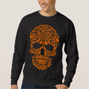 Sweatshirt Halloween Funny Pitbull Chien Crâne