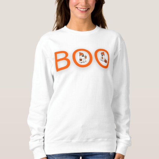 Sweatshirt Halloween Ghost boo (Devant)