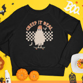 Sweatshirt Halloween Ghost Cret It Real