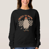 Sweatshirt Halloween Ghost Cret It Real (Devant)