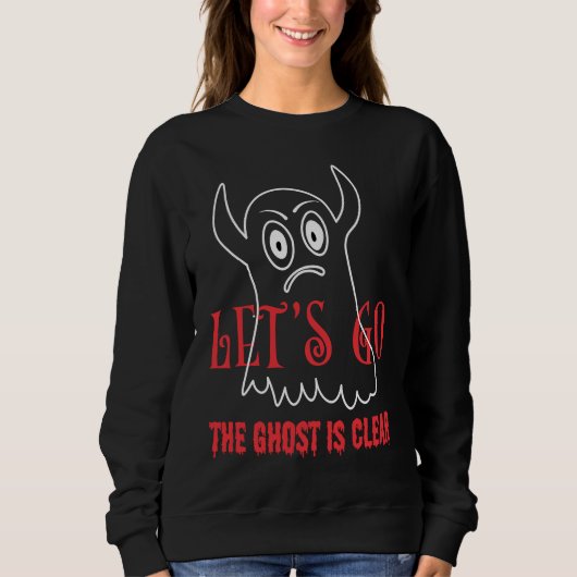 Sweatshirt Halloween Ghost Scary Spooky Boo (Devant)
