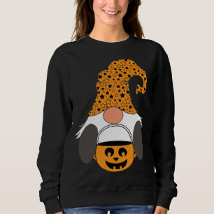 Sweatshirt Halloween Gnome Trick Ou Treat Nordic Gnome Orange