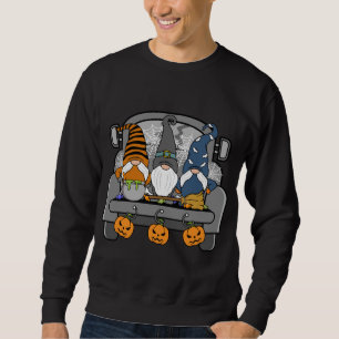 Sweatshirt Halloween Gnomes Funny Monstres Citrouille Spice W