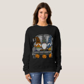 Sweatshirt Halloween Gnomes Funny Monstres Citrouille Spice W (Devant entier)