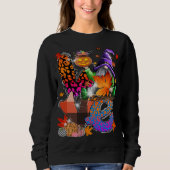 Sweatshirt Halloween Gnomes mignon Automne Citrouille Automne (Devant)