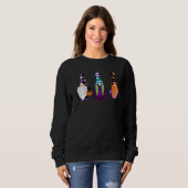 Sweatshirt Halloween Gnomes mignon Automne Citrouille Automne (Devant entier)