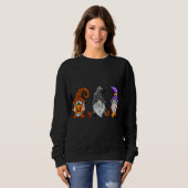 Sweatshirt Halloween Gnomes mignonne Automne Citrouille Autom (Devant entier)