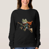 Sweatshirt Halloween grenouille quirky (Devant)