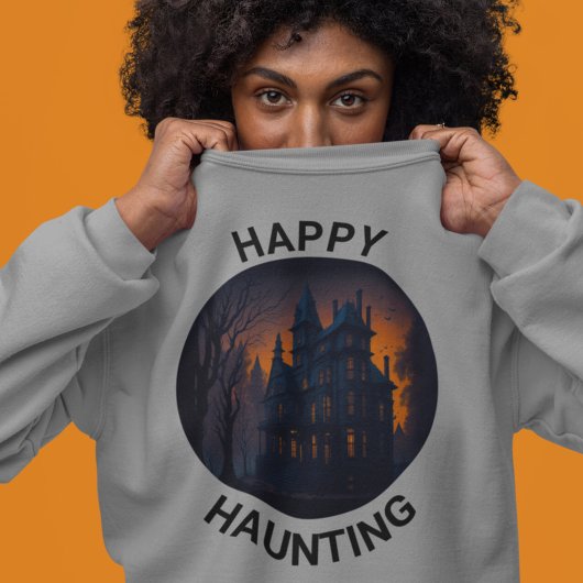 Sweatshirt Halloween Haunted Mansion Happy Hauny