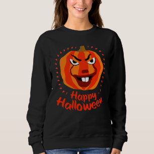Sweatshirt 🎃 Halloween heureux - Drôle, Effrayant et Citroui