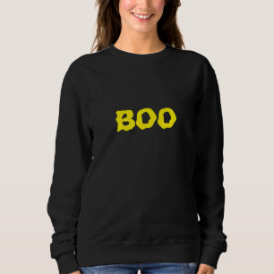 Sweatshirt Halloween jaune et noir éffrayant