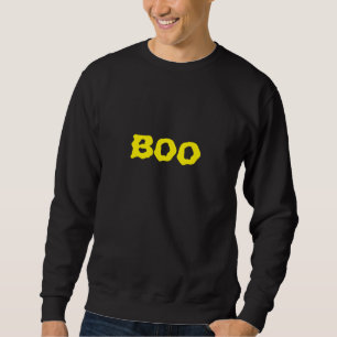 Sweatshirt Halloween jaune et noir éffrayant