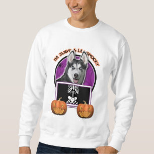 Sweatshirt Halloween - juste un Lil éffrayant - chien de