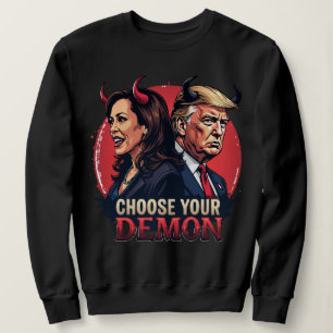 Sweatshirt Halloween Kamala Harris Donald Trump