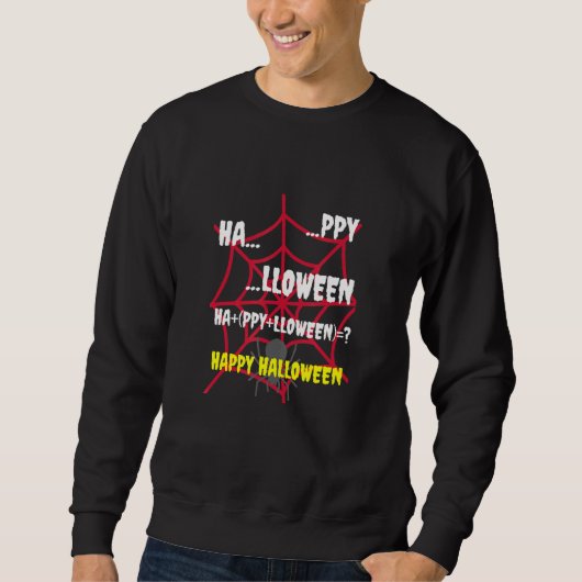 Sweatshirt Halloween La bonne équation mathématique (Devant)