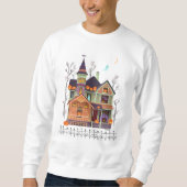 Sweatshirt Halloween Maison Blanche (Devant)