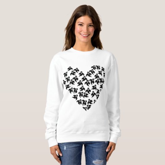 Sweatshirt Halloween Mom Doodles Hearth  (Devant entier)
