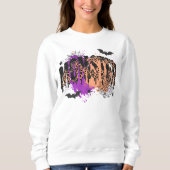 Sweatshirt Halloween Momster Spider et Bats (Devant)