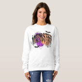Sweatshirt Halloween Momster Spider et Bats (Devant entier)