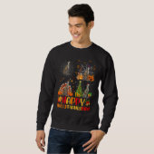 Sweatshirt Halloween Noël Lévrier Dog Hallothanksmas (Devant entier)