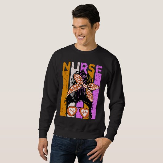 Sweatshirt Halloween Nurse Womens Nursing Student Fun Cool (Devant entier)