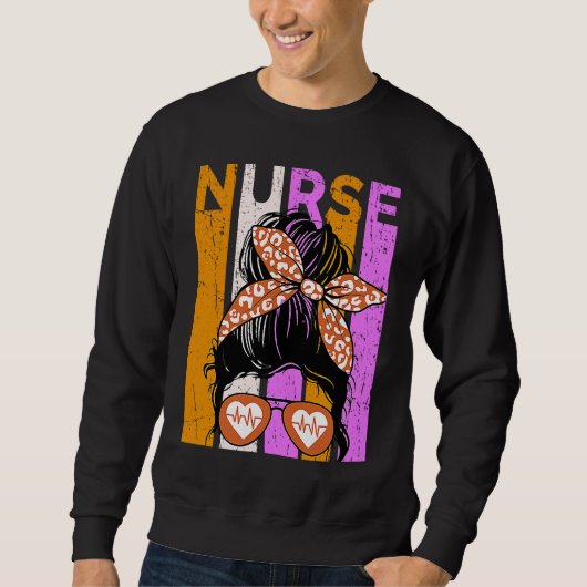 Sweatshirt Halloween Nurse Womens Nursing Student Fun Cool (Devant)