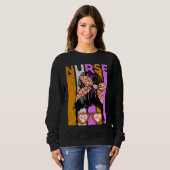 Sweatshirt Halloween Nurse Womens Nursing Student Fun Cool (Devant entier)