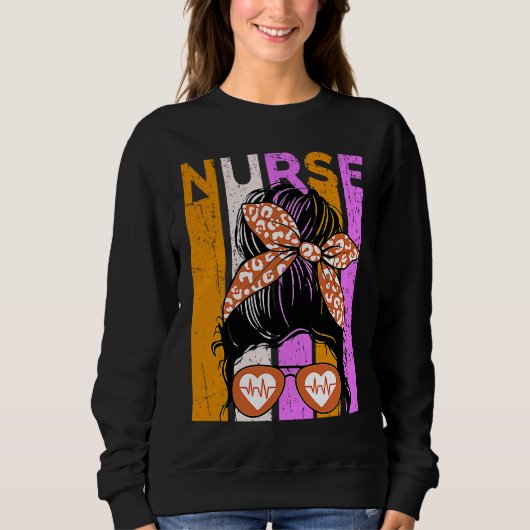 Sweatshirt Halloween Nurse Womens Nursing Student Fun Cool (Devant)