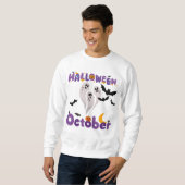 Sweatshirt Halloween octobre (Devant entier)