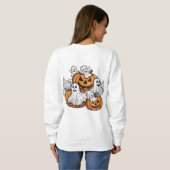 Sweatshirt Halloween : Petits esprits avec des coussins de ci (Dos entier)
