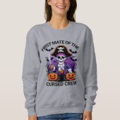 Sweatshirt Halloween Pirate First Mate of the Cursed Crew (Devant)