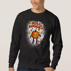 Sweatshirt Halloween Restez Éffrayant Effraction Jack-o'-lant