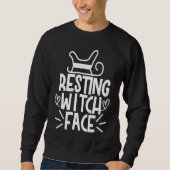 Sweatshirt Halloween  Resting Witch Face (Devant)