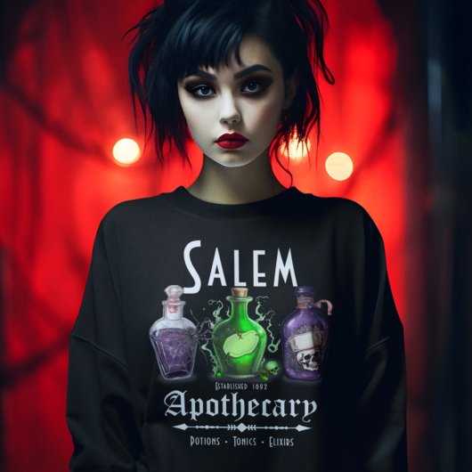 Sweatshirt Halloween Salem Potions appothécaires Toniques Eli