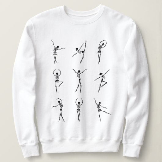 Sweatshirt Halloween Skeleton Dance 1 (Design devant)