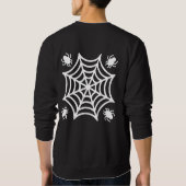 Sweatshirt Halloween Spiderweb personnalisé (Dos)