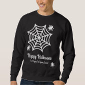 Sweatshirt Halloween Spiderweb personnalisé (Devant)