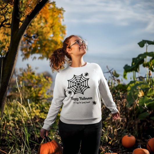 Sweatshirt Halloween Spiderweb personnalisé
