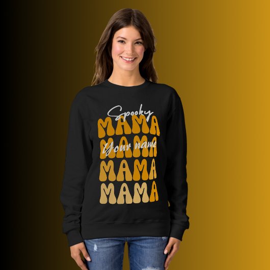 Sweatshirt Halloween Super personnalisable Mama drôle hallowe