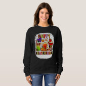 Sweatshirt Halloween Thanksgiving Christmas Happy Hallothanks (Devant entier)