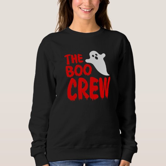 Sweatshirt Halloween The Boo Crew for Kids & Adults Trick or (Devant)