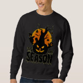 Sweatshirt Halloween 'Tis Season Citrouille (Devant)