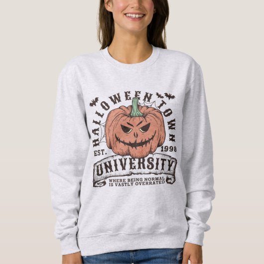 Sweatshirt Halloween Town University automne saison éffrayant (Devant)